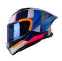 CASCO INTEGRAL SHAFT 596SP FICK GRIS CLARO NARANJA BRILLO