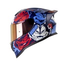 CASCO INTEGRAL HRO 506SP BLACK CAT AZUL OSCURO AZUL BRILLO