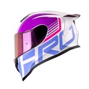 CASCO INTEGRAL HRO 506SP WISE BLANCO PERLA MORADO BRILLO