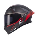 CASCO INTEGRAL ICH 503 TRENT NEGRO ROJO MATE VISOR NEGRO