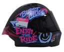 CASCO INTEGRAL ICH 503 SCRAPS NEGRO FUCSIA MATE VISOR NEGRO