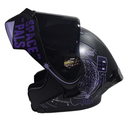 CASCO ABATIBLE ICH 3120 DOBLE VISOR INFINITY NEGRO MORADO MATE VISOR NEGRO
