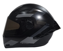 CASCO INTEGRAL ICH 501SP RUUBIR NEGRO GRIS OSCURO MATE VISOR NEGRO