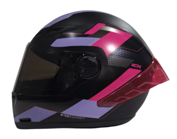 CASCO INTEGRAL ICH 501SP RUUBIR NEGRO FUCSIA MATE VISOR NEGRO 