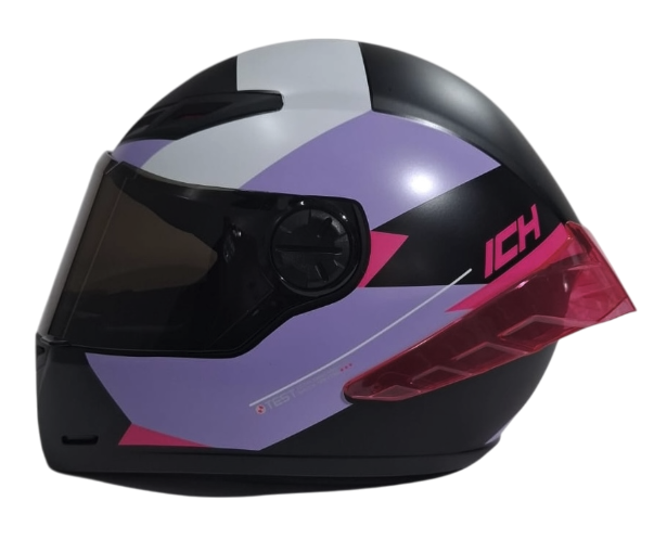 CASCO INTEGRAL ICH 501SP JUNE NEGRO FUCSIA MATE VISOR NEGRO