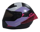 CASCO INTEGRAL ICH 501SP JUNE NEGRO FUCSIA MATE VISOR NEGRO