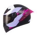 CASCO INTEGRAL ICH 501SP JUNE NEGRO FUCSIA MATE VISOR NEGRO