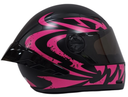CASCO INTEGRAL ICH 501SP TRIBAL NEGRO FUCSIA MATE VISOR NEGRO
