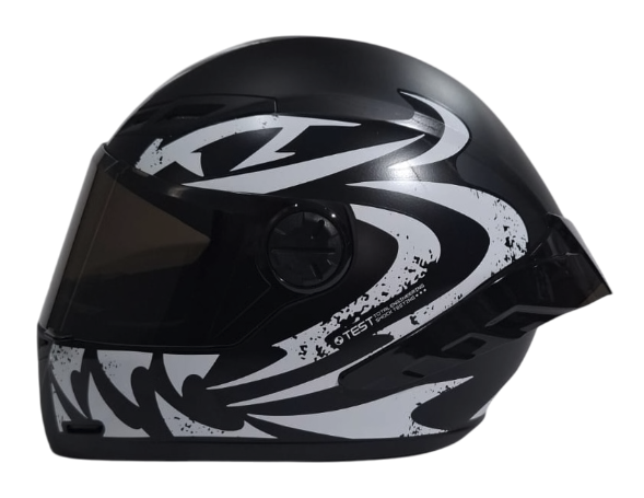 CASCO INTEGRAL ICH 501SP TRIBAL NEGRO BLANCO MATE VISOR NEGRO