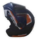 CASCO ABATIBLE ICH 3110 DOBLE VISOR XPACER NEGRO NARANJA MATE VISOR NEGRO