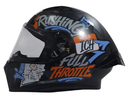 CASCO INTEGRAL ICH 503 SCRAPS NEGRO NARANJA MATE VISOR TRANSPARENTE