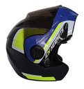 CASCO ABATIBLE ICH 3110 DOBLE VISOR XPACER NEGRO AMARILLO BRILLO VISOR NEGRO
