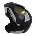 CASCO ABATIBLE ICH 3110 DOBLE VISOR XPACER NEGRO ARENA MATE VISOR DORADO