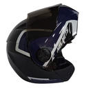 CASCO ABATIBLE ICH 3110 DOBLE VISOR XPACER NEGRO AZUL OSCURO BRILLO VISOR NEGRO