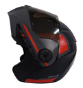 CASCO ABATIBLE ICH 3110 DOBLE VISOR XPACER NEGRO ROJO MATE VISOR NEGRO