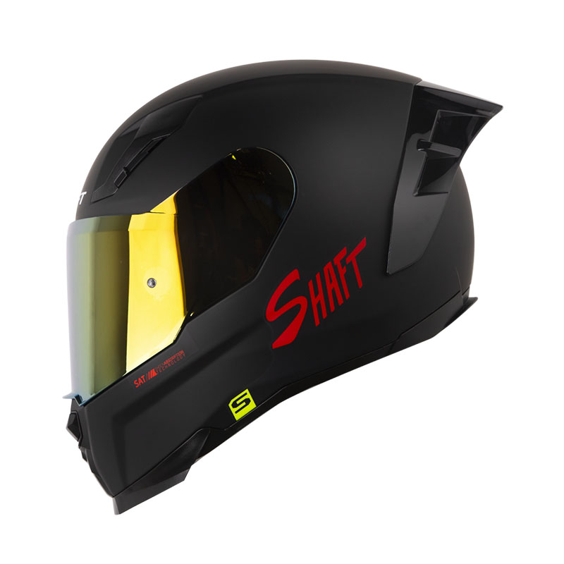 CASCO INTEGRAL SHAFT 562 R SOLID NEGRO ROJO MATE
