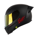 CASCO INTEGRAL SHAFT 562 R SOLID NEGRO ROJO MATE