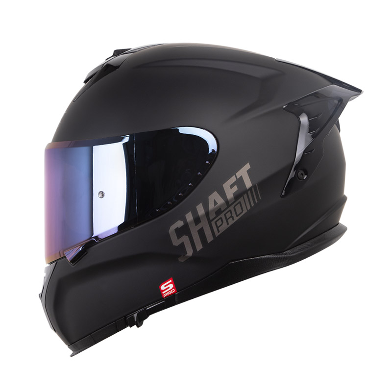 CASCO INTEGRAL SHAFT PRO 610 EVO DOBLE VISOR SOLID NEGRO GRIS OSCURO