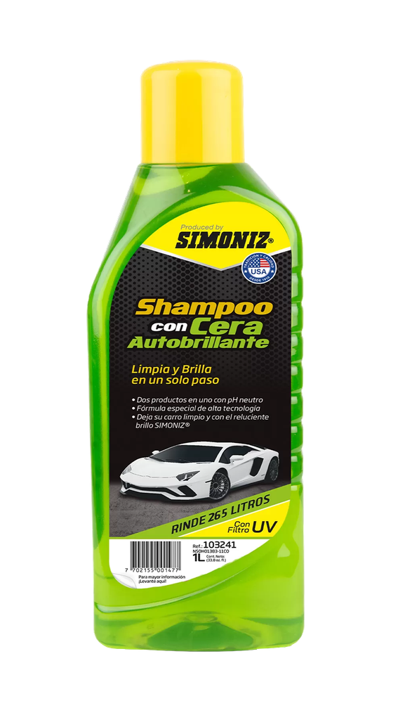 SHAMPOO SIMONIZ CON CERA AUTOBRILLANTE 1LT