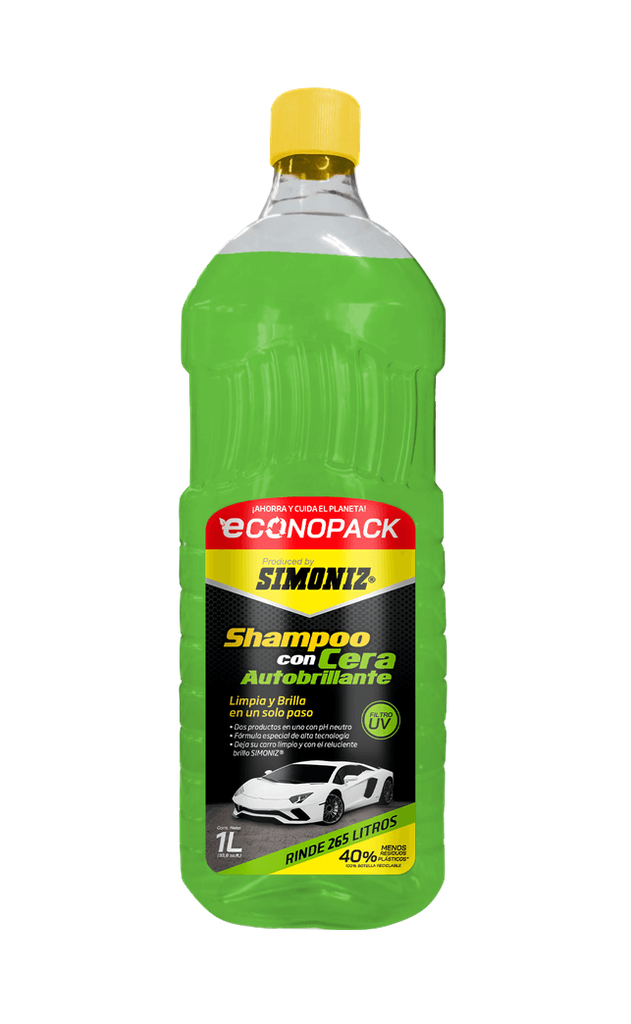 SHAMPOO SIMONIZ CON CERA AUTOBRILLANTE ECONOPACK 1LT