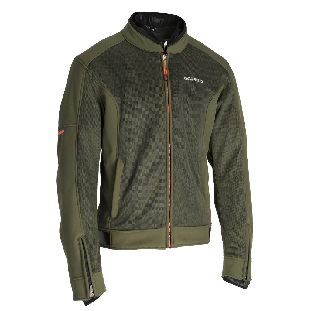 CHAQUETA ACERBIS CE GORDON VERDE NARANJA