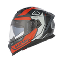 CASCO INTEGRAL X-WAY ACERBIS GRAPHIC NARANJA GRIS BRILLO