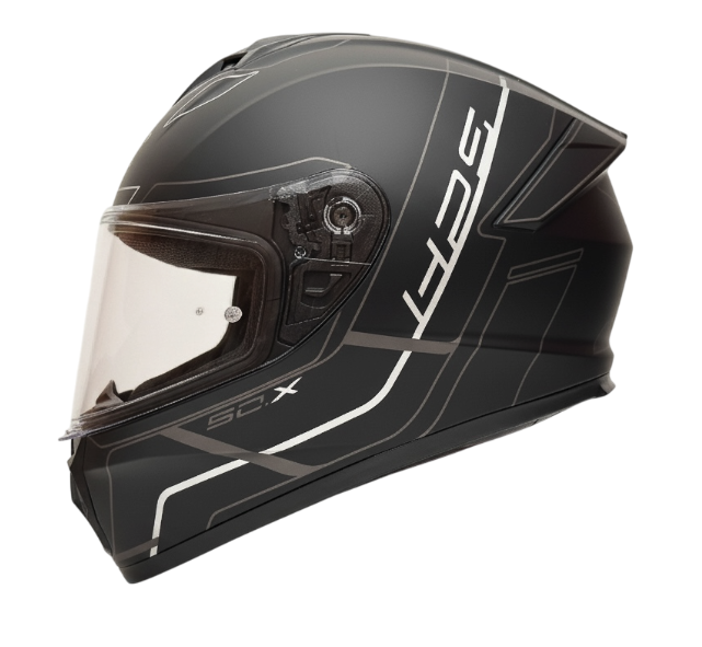 CASCO INTEGRAL H50X LINES NEGRO GRIS MATE