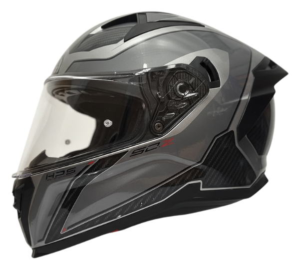 CASCO INTEGRAL GIVI H50Z DOBLE VISOR GRIS TITANIO NEGRO ROJO BRILLO
