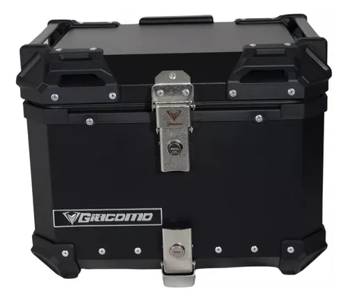 MALETERO GIACOMO NEGRO ALUMINIO 55 LITROS+CANDADO TITAN GUAYA