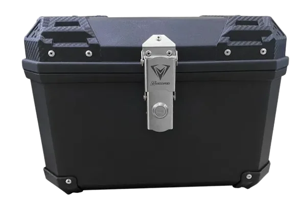 MALETERO GIACOMO NEGRO POLIPROPILENO 6 ANCLAJES 45 LITROS+CADENA ESPIRAL