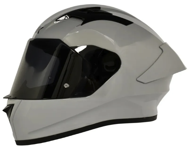 CASCO INTEGRAL SMK STELLAR SOLID GRIS BRILLO
