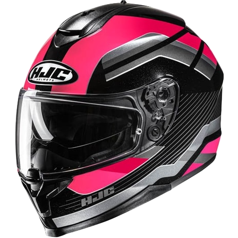 CASCO INTEGRAL HJC C70N BELIS MC8 ROSADO NEGRO