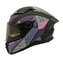 CASCO INTEGRAL SPARTAN DOBLE VISOR PANTHER DETROIT ROSADO