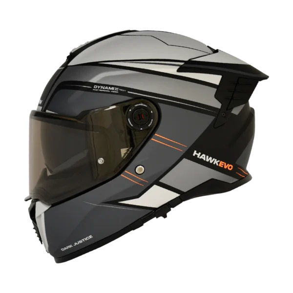 CASCO INTEGRAL SPARTAN DOBLE VISOR HAWK EVO DARKJS BLANCO GRIS NEGRO