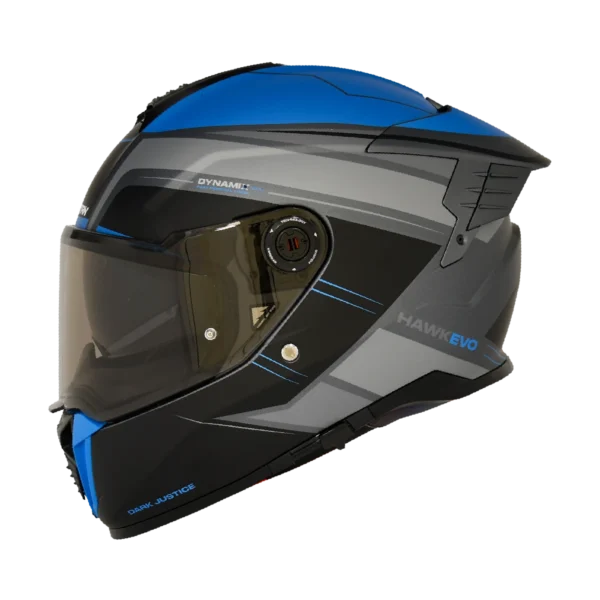 [483094] CASCO INTEGRAL SPARTAN DOBLE VISOR HAWK EVO DARKJS GRIS NEGRO AZUL (S)