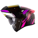 CASCO ABATIBLE SHAFT 3820SP SEVEN GRIS OSCURO MORADO BRILLO