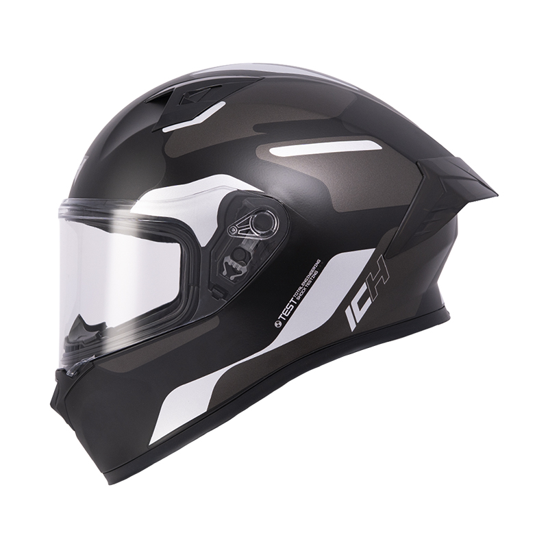 CASCO INTEGRAL ICH 503 SKP NEGRO SILVER MATE VISOR TRANSPARENTE
