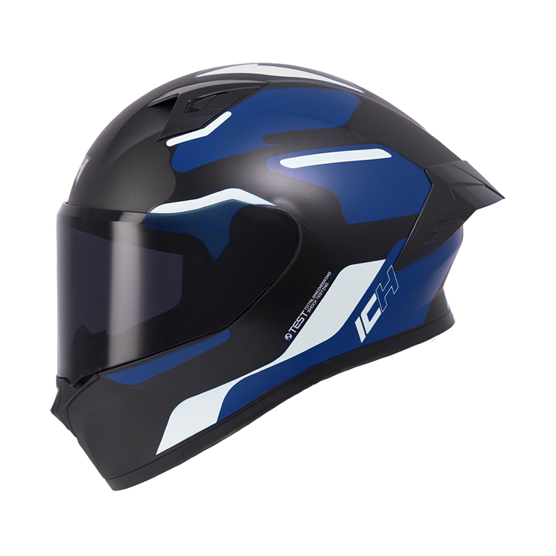 CASCO INTEGRAL ICH 503 SKP NEGRO BLANCO MATE VISOR NEGRO