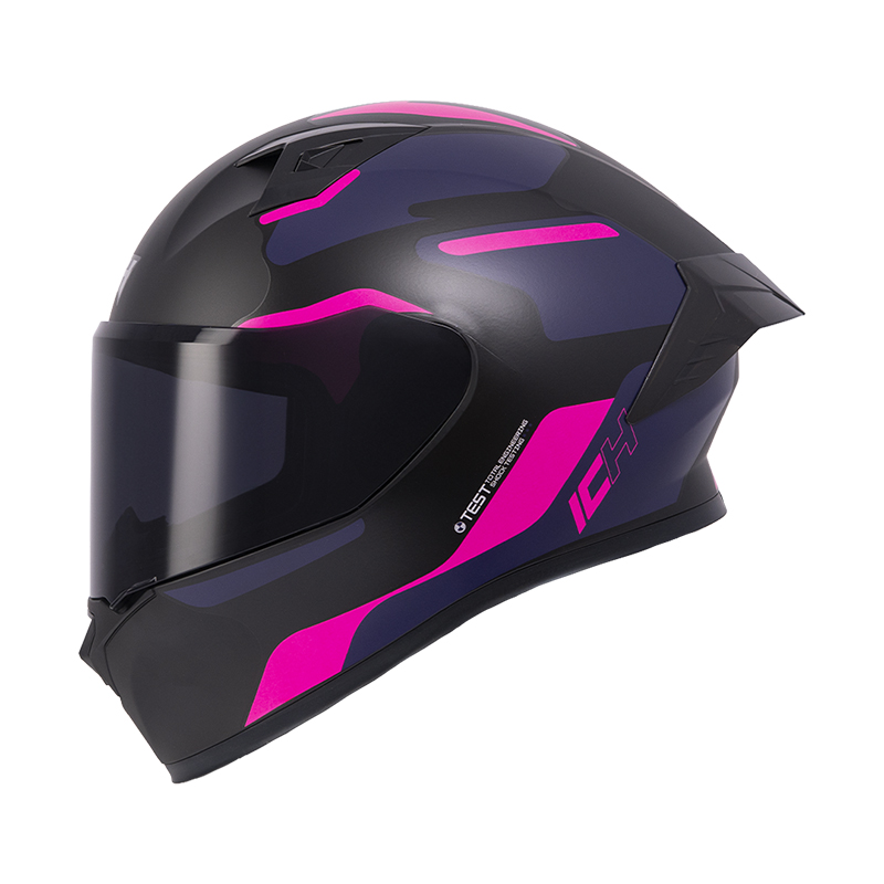 CASCO INTEGRAL ICH 503 SKP NEGRO FUCSIA MATE VISOR NEGRO