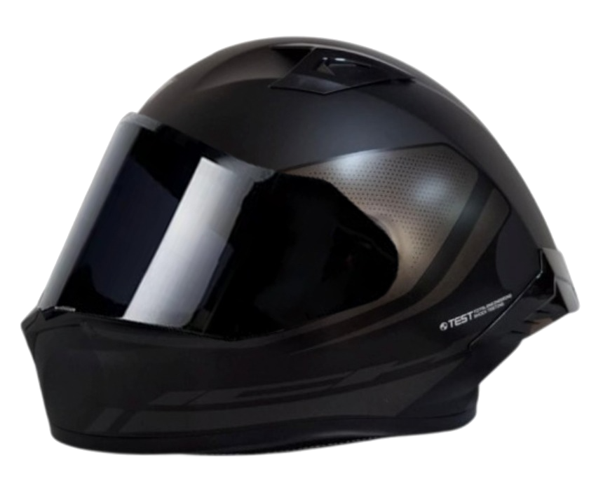 CASCO INTEGRAL ICH 503 SHADOWTECH NEGRO GRIS OSCURO MATE VISOR NEGRO