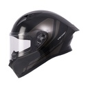 CASCO INTEGRAL ICH 503 SHADOWTECH NEGRO GRIS OSCURO BRILLO VISOR TRANSPARENTE