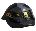 CASCO INTEGRAL ICH 501SP JUNE NEGRO DORADO MATE VISOR DORADO