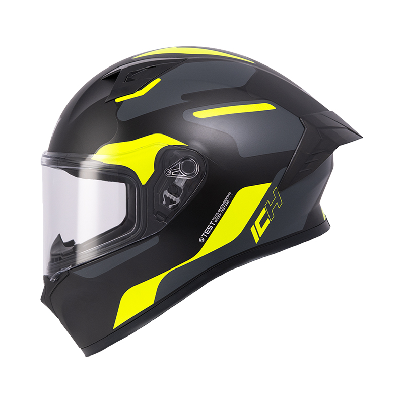 CASCO INTEGRAL ICH 503 SKP NEGRO AMARILLO MATE VISOR TRANSPARENTE (S)