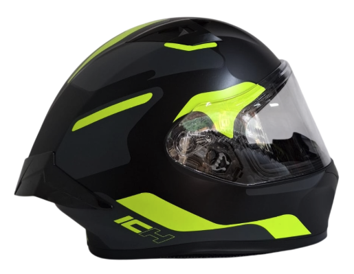 CASCO INTEGRAL ICH 503 SKP NEGRO AMARILLO VISOR TRANSPARENTE