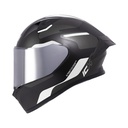 CASCO INTEGRAL ICH 503 SKP NEGRO SILVER MATE VISOR SILVER