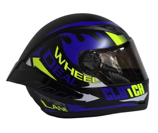 CASCO INTEGRAL ICH 501SP SPEED FREA NEGRO AZUL VISOR NEGRO