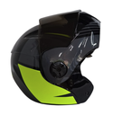 CASCO ABATIBLE ICH 3110 DOBLE VISOR XMAL NEGRO AMARILLO BRILLO VISOR NEGRO