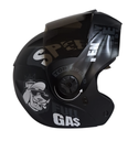 CASCO ABATIBLE ICH 3110 DOBLE VISOR CHILL NEGRO GRIS OSCURO MATE VISOR NEGRO