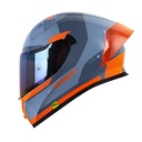CASCO INTEGRAL SHAFT 526SP EVO RAIXX GRIS AZUL BRILLO