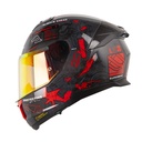 CASCO INTEGRAL LS2 808 DOBLE VISOR STREAM I GP GRIS ROJO BRILLO